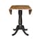 International Concepts Round Round 42 in. Dual Drop Leaf Counter Height Dining Table - Hickory/Washed Coal, 42 in W, Wood K45-42DPT-6B - alternate 5
